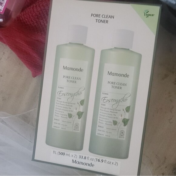 Korean Beauty‎ Mamonde Pore Clean Toner Flower Eosseongcho TWIN SET New